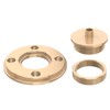 inBovoga Template Guide Adapter, 1/4 Inch Solid Brass Routing Guide