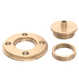 inBovoga Template Guide Adapter, 1/4 Inch Solid Brass Routing Guide Bushings for Router Templates, Universal Quick Change Bushing Perfect for Routing Bushing Template