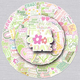 100 Pcs Vintage Inspirational Stickers for Kids Teens Adults Boys,Laptop,Skateboard,Luggage,Car,Bike,Cup,Computer,Water Bottle Stickers Pack Decor,Motivational Aesthetic Vinyl Waterproof Sticker Decal