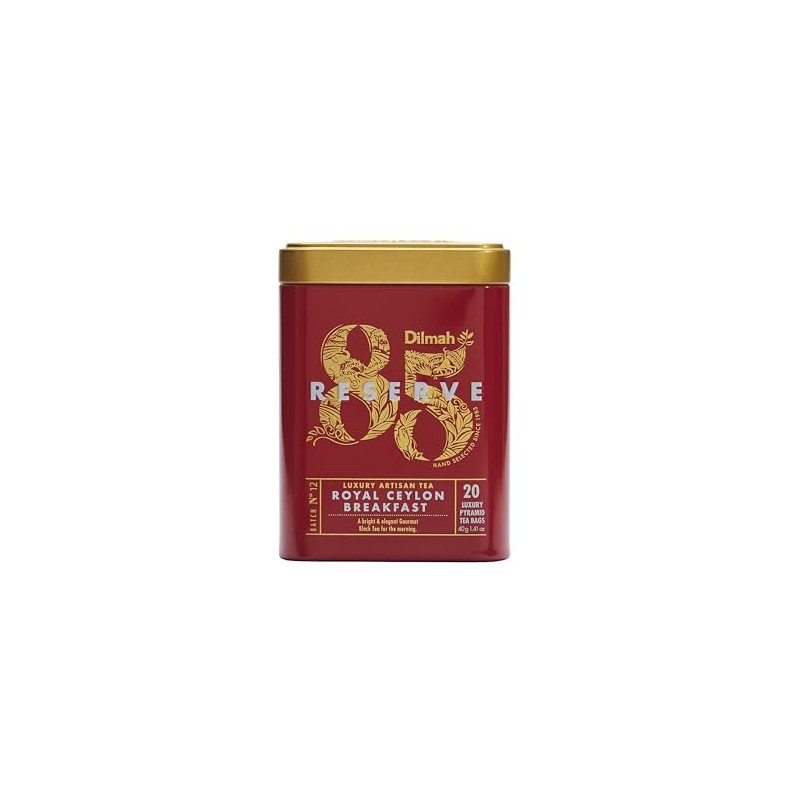 85 Reserve Tin Caddy Royal Ceylon Breakfast- 20 Luxury Leaf