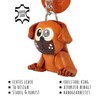MONKIMAU Leather Keyring Pug Dog Figure
