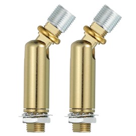 sourcing map Sloped Ceiling Adapter, 180/350 Degree 62x17mm M10 Fine Thread Sloped Ceiling Light Fixture Adapter Kit for Ceiling Pendant Light Chandelier Track Suspend(Dark Copper, Pack of 2)