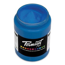 Permaset Aqua Fabric Standard Cover Screenprinting Inks - Glow Blue - 300 mL