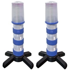Road Emergency Beacon LED Flare KIT (Blue) with Storage Case