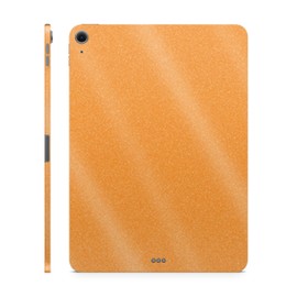 Glossy Glitter Tablet Skin Compatible with Apple iPad Air 11" (M3) 2025 - Solid Orange - Premium 3M Vinyl Protective Wrap Decal Cover - Easy to Apply | Crafted in The USA by MightySkins