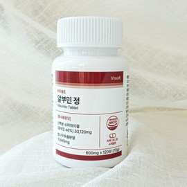 Bisalt Albumin Tablets Large Capacity 120 Tablets x 3 Bottles (12 Months Supply) Egg White Powder Hovenia Tree Turmeric Moringa / 바이솔트 알부민 정 대용량 120정x3병 (12개월분) 난백분 헛개나무 강황 모링가