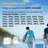 Cooler Replacement Parts Kit for Coleman,Ice Chest Plastic Hinges,Cooler Standard