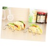 Alipis Dishwasher Safe 2 Pack Taco Holder Pizza Tacos Food