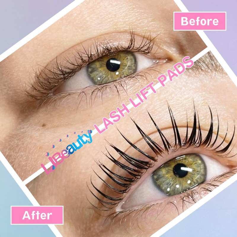 Libeauty Lash Lift Pads, 16 Pcs Lash Lift Rods, Eyelash