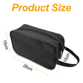 Newpop Men's Toiletry Bag, Women's Wash Bag, Travel Cosmetic Bag, Toiletry Bag, Men's Toiletry Bag, Black, Wash Bag for Holidays and Sports, black