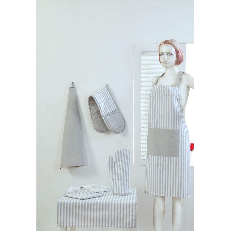HOMESCAPES - Pure Cotton Tea Towels Set of Three -