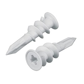 Fiero TAQ-1/2TP, Bolsa con 100 taquetes de plástico 1/2", para panel de yeso