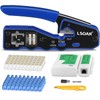 Lsoar RJ45 Crimp Tool Kit Pass Through RJ45 Crimper, Ethernet