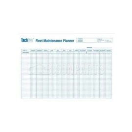 Bison Parts 100208 A1 Vehicle Fleet Maintenance & Record Wall Chart