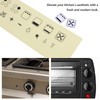 EMSea Pack of 4 Stove Stickers Oven Stickers Labels Markings