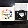 Zenergy Gems Charged Natural Gemstone Crystal 6mm Bead Bracelet +