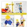 12 Casco Constructor Amarillo Plastico Bob Disfraz Fiesta