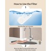 PEKTACO Replacement Filters for Wireless Cat Water Fountain SSPF-V04, 2.8L/95oz