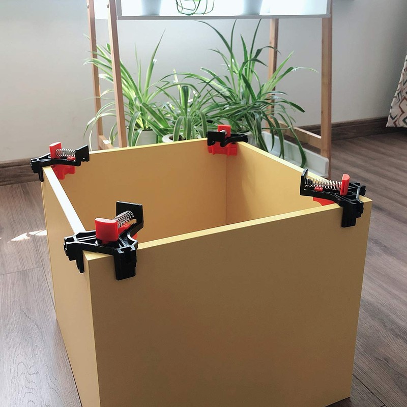 C CASIMR 90 Degree Corner Clamp, 4 Pack Adjustable Single