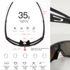 Queshark Cycling Glasses, TR90 Unbreakable Frame Polarized Sports Sunglasses, Bike