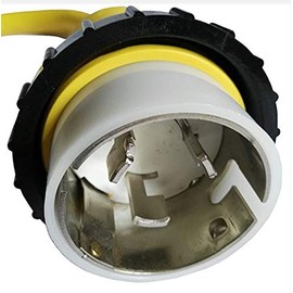 Amp Up Marine & RV Cords 125/250v 50 Amp Male x 125v 30a Amp Female Marine Shore Power Pigtail Boat Adapter