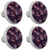 Gotham Decor Set of 4 Palm Tree Flamingo Ceramic Drawer