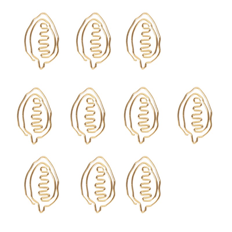 100pcs Special Shape Paper Clips Creatively Cute Plated Metal Bookmark