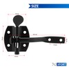 XFORT® Black Auto Gate Latch, Garden Gate Latch, Door Catch,