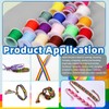 Glarks 20 Rolls Nylon String for Bracelets, 440 Yards Chinese