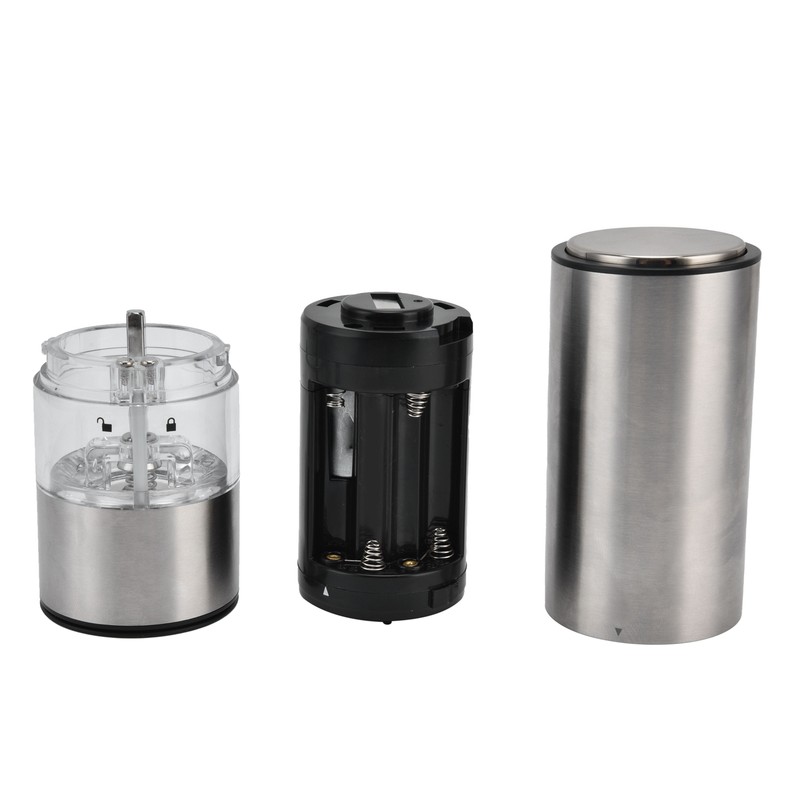 Grinder Stainless Steel Portable Electric Grinder Black Pepper Table Salt