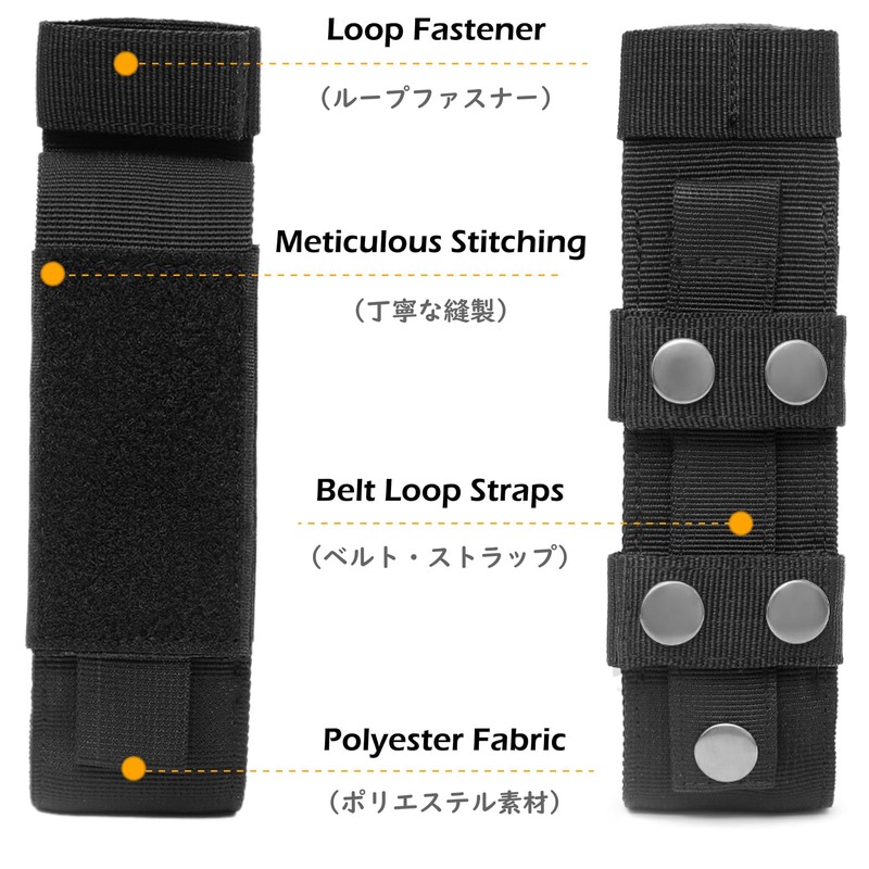 TRIWONDER Tactical Flashlight Pouch Flashlight Holster Case Molle Torch Holder