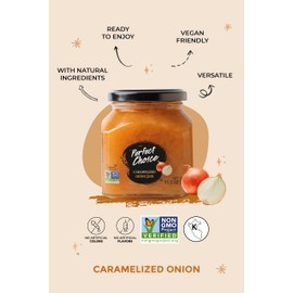 Perfect Choice Caramelized Onion - Delicious Spread on Burgers, Meats, Cheeses & More - Ready-to-eat - 11.3 oz (Pack of 3)