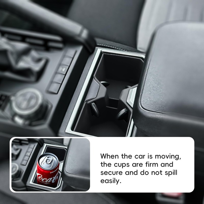 Auovo Cup Holder Insert for 2025 Toyota 4Runner Accessories Non-Slip