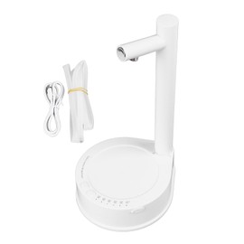 Desktop Water Bottle Dispenser 6 Levels Portable Desktop Water Pump Bedside Water Dispenser Detachable Type C Charging White 120CM