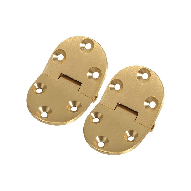 Tyenaza Solid Brass Butler Tray Hinge Flip-Top Hinge with Screws