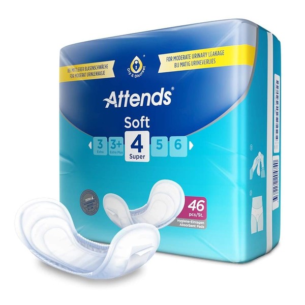 Attends Soft Incontinence Pads--Attends Soft Incontinence Pads-4
