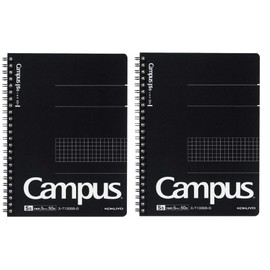 Kokuyo T133S5-D Notebook, Ring Notebook, Adult, Campus, Graph Ruled, A5, 50 Sheets