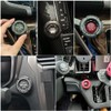 Car Push Start Button Cover Spin Engine Start Stop Button