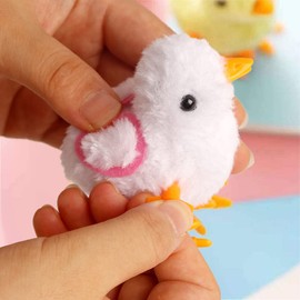 CICITOYWO Bunny and Jumping Chick Wind Up Toys Novelty Chicken Hopping Windup Toy for Kids Toddlers Adult Easter Egg Hunt Basket Stocking Stuffers Party Favors Goody Bag Fillers Gifts (Colorful-2)