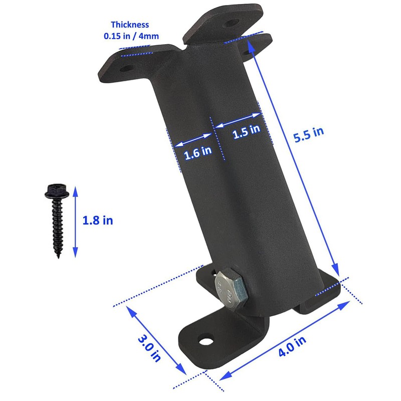 Roof Riser Bracket Heavy Duty Adjustable Stainless Steel Pergola Support