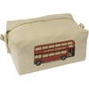'Love London Double Decker Bus' Canvas Wash Bag/Makeup Case (CS00039433)