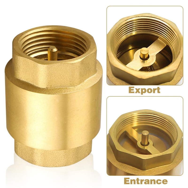 1 1/4 Inch Brass Check Valve with Female Thread, DN32