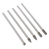 5pcs Rotary Tool Carbide Burr Set 150mm Double Grain Long