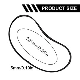 XUKZIMA 2 x replacement turntable straps, high-quality rubber for optimal drive performance and perfect music enjoyment, phonograph strap, compatible with various turntable models, 5 mm x 20 cm