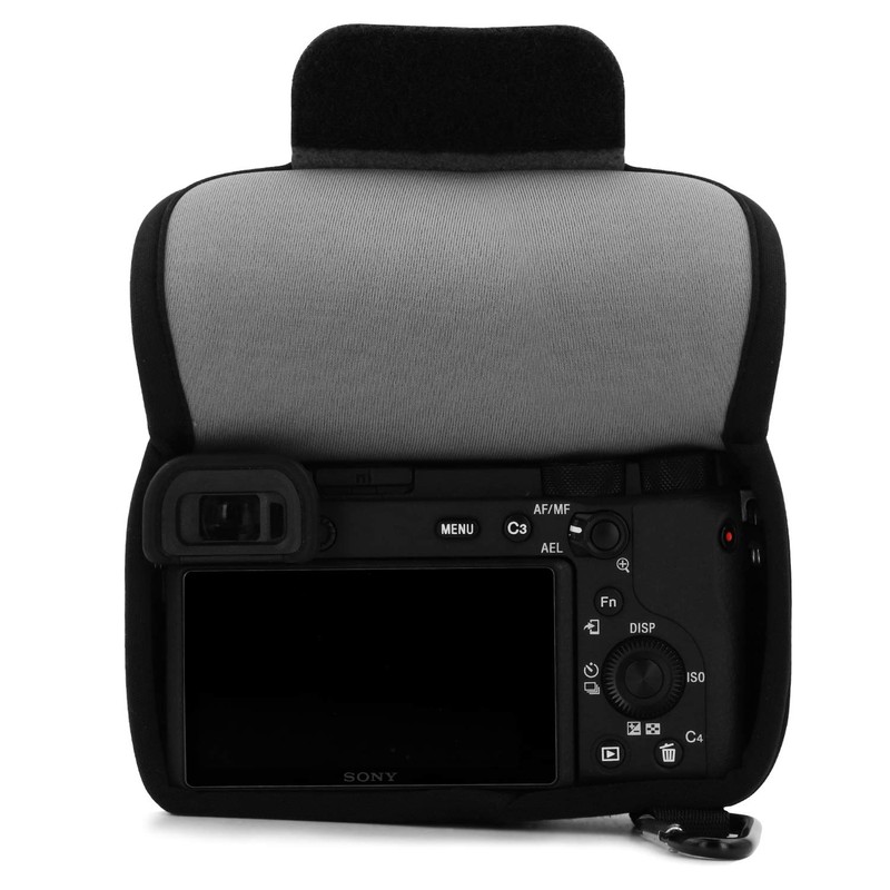 MegaGear Neoprene Case Compatible with Sony Alpha A6600 (18-135mm) -