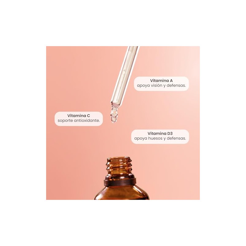 Matter ACDrops Baby, Multivitaminico en Gotas con Vitamina A, C