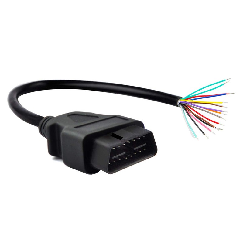 iKKEGOL OBD OBDII J1962 Male Connector to Open Plug Wire,