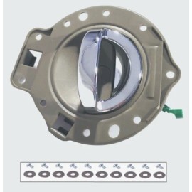 DELPA Front Right Khaki / Chrome Inside Door Handle with Screw Kit for JEEP Commander