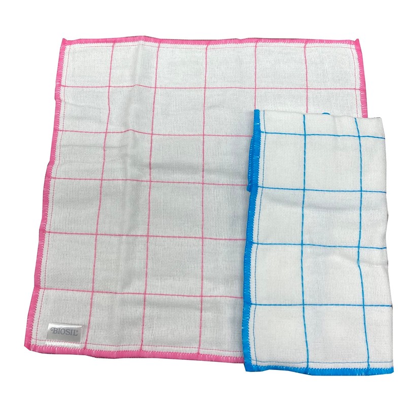 KJ643 Biosil Cotton Dish Towels, No Odors, Antibacterial, Odor Resistant,