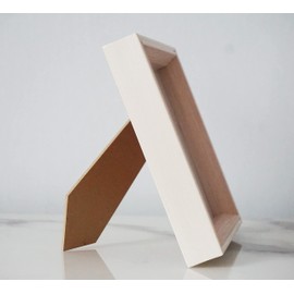 PLUSCHEN 6X6 Square Picture Frame, Blue Beige 6x6 Resin Picture Frame, Square Photo Frame (6 x 6, Beige)